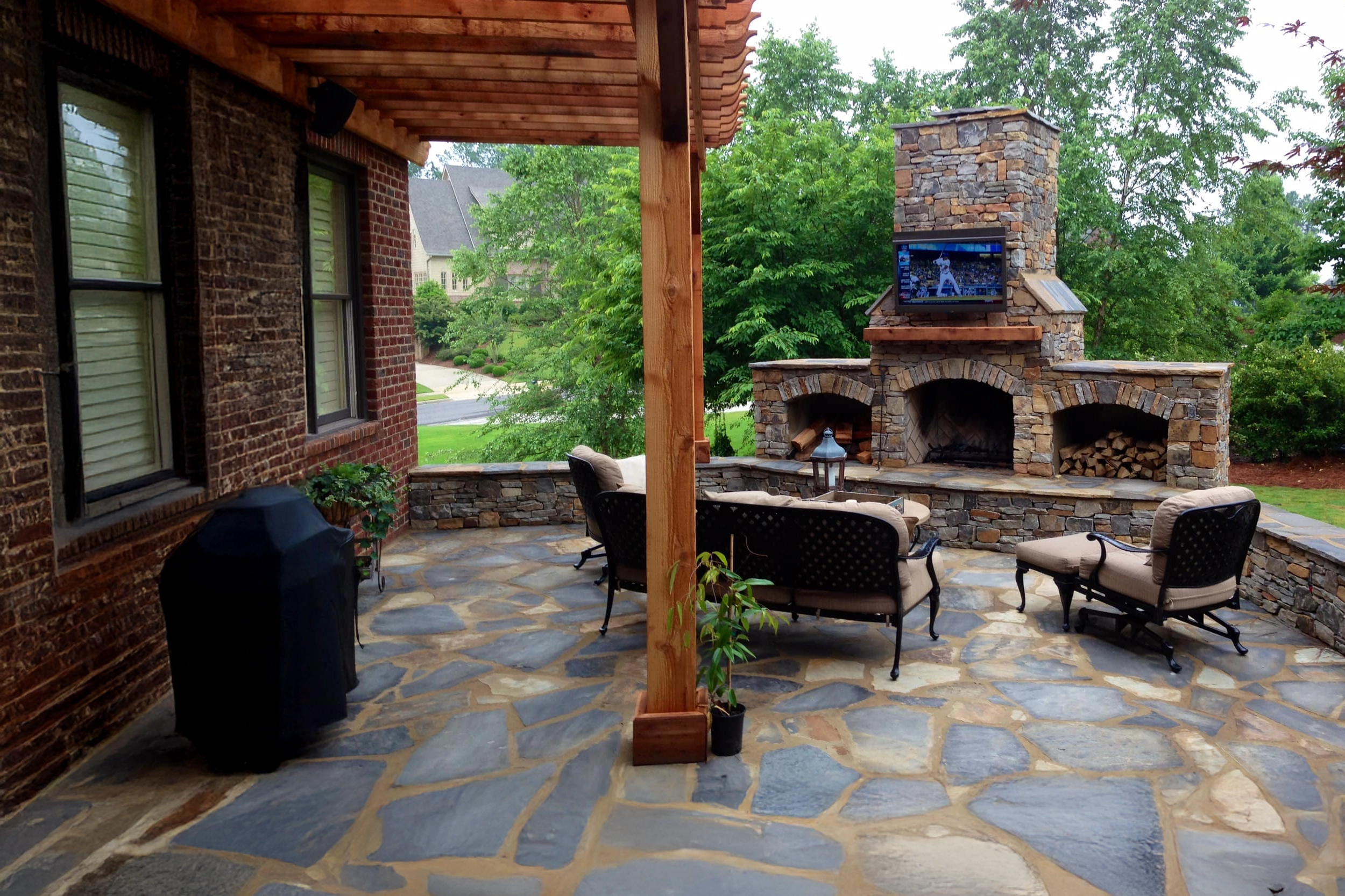 beautiful fireplace
